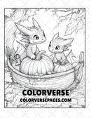 Halloween dragon coloring pages printable for adults cute dragons